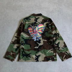 美品 Supreme ピエロ蝶刺繍 迷彩ウッドランドカモ ミリタリー ジャケット シュプリームのサムネイル