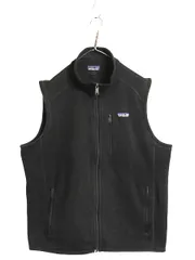 【お得なクーポン配布中!】 パタゴニア ベターセーター ベスト メンズ L 古着 16年製 フリース セーター 前開き フルジップ アウトドア 重ね着 ワンポイント ブラック
