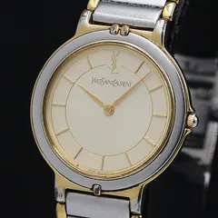 稼働 イブサンローラン QZ アイボリー文字盤 4620-E60957 楽天市場】イヴ サンローラン YVES SAINT LAURENT 腕時計 4620