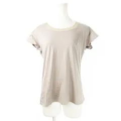 アーバンリサーチ ドアーズ URBAN RESEARCH DOORS カットソー ラウンドネック 半袖 切替 ポケット 柔らか ふんわり ストレッチ ONE グレージュ /CK18