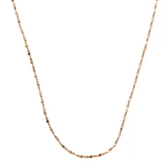 【A：ピンクゴールド × 35cm】[Cream dot. クリームドット公式] ネックレス レディース   ステンレス製 金属アレルギー つけっぱなし サージカルステンレス 1mm幅 極細 ショート スキンジュエリー 5タイプ 大人