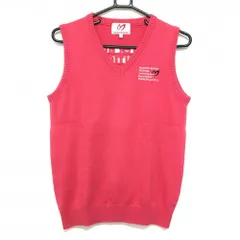 【超美品】マスターバニー ニットベスト ピンク カシミヤ混  レディース 1(M) ゴルフウェア MASTER BUNNY EDITIONのサムネイル
