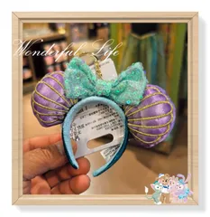 【即納在庫】ディズニー   上海ディズニー公式グッズ   Wonderful Life shop 海外限定  上海ディズニーランド  アリエル カチューシャ キーチェーン キーホルダー　ディズニー プリンセス アリエル
