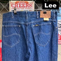 80s Lee リー ヒッコリー ストライプ デニム W36 L34 USA製 UNIONタグ付 レギュラーフィット 10686