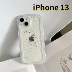 【SHOPS】iPhone13 スマホケース なみなみ クリア シンプル 軽量 おしゃれ かわいい 透明 E047