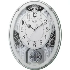 【ギフト】スモールワールド メロディ電波掛時計(18曲入) 4MN523RH05