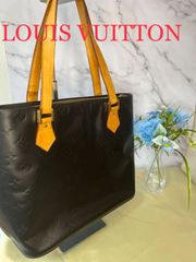 【仮成約品】【85】Louis Vuitton ルイヴィトン ヴェルニ ハンドバッグ ヒューストン ブラック 黒