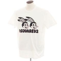 【新品アウトレット】ディースクエアード DSQUARED2 コットン クルーネック 半袖Ｔシャツ ホワイト【サイズXXL】【メンズ】
