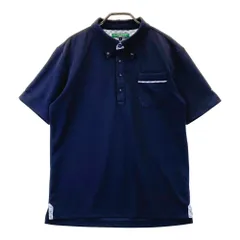 サイズ：M TOMMY HILFIGER GOLF トミー ヒルフィガーゴルフ  半袖ポロシャツ ボタンダウン  ネイビー系 [240101445412] ゴルフウェア メンズ ストスト