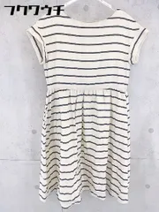 ◇ anatelier アナトリエ ボーダー 半袖 膝丈 ワンピース サイズ38 アイボリー系 レディース 【中古】 【1102160000919】