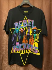 MADE IN USA製 ROCKERS NYC プリントTシャツ ブラック Mサイズ