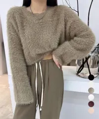 シャギーニットレディース 韓国風セーター