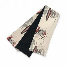 【新品未使用】大好評！おりびと 半幅帯 日本製 オシャレ帯 個性派 北斎 シャチ Amazon.co.jp: 大 おりびと 半幅帯 日本製 帯 個性派 北斎