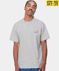 【ムラスポ公式】Carhartt WIP カーハート ダブリュー アイピー S S AMERICAN SCRIPTT-SHIRT メンズ 半袖 Ｔシャツ I029956 GREY
