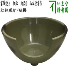 雲華焼 崇白造 紅鉢風炉 美品 共箱 茶道具 送料込
