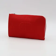 美品 ディオール ノベルティ ポーチ/小物入れ レッドカラー INB 2000000 NSK