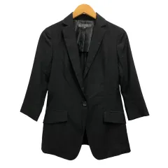 ブラック バイ マウジー BLACK by moussy ジャケット テーラードジャケット 七分袖 無地 1 黒 ブラックのサムネイル