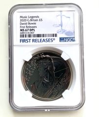 ★NGC鑑定品★ 2020年　G.Britain £5 David Bowie  Early Releases　デビットボーイ　イギリス