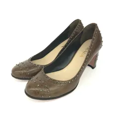 PRADA プラダ パンプス 表記サイズ:34 1/2 スタッズ    ブラウン レディース / 240001156467