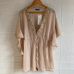 INGNI イング 1102-210188-02 フリル ブラウス チュニック ベージュ 【未使用品】 レディース