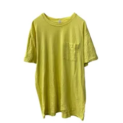 FRUIT OF THE LOOM 半袖 無地 ポケットTシャツ XL イエロー フルーツオブザルーム USA製 古着卸 アメリカ仕入 a707-5255
