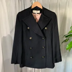 【極上】Paul Smith　ポールスミス　ノーカラー　ウール　コート　ロング 極上】Paul Smith ポールスミス ノーカラー ウール コート ロング Paul