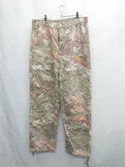 ◇ Θ ZARA ザラ 総柄 デニムパンツ サイズ42 グリーン系 レディース E  【1503060008263】