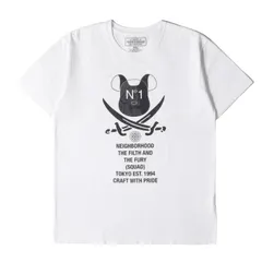 NEIGHBORHOOD ネイバーフッド Tシャツ サイズ:M / MEDICOM TOY EXHIBITION 開催記念 BE@RBRICK Tシャツ / ホワイト 白 / トップス カットソー 半袖【メンズ】【中古】のサムネイル