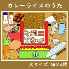 パネルシアター　大サイズ　カレーライスのうた