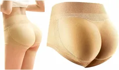 ZAZALAND(ザザランド) ガードル 補正 下着 ヒップアップ ショーツ パッド スタイルアップ 女装 レディース( ベージュ,  L)