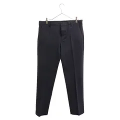 PRADA (プラダ) 16AW ボタンフライ ストライプ スラックス パンツ ネイビー UPA762 S142 H21のサムネイル