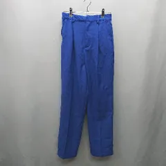 ◇ Θ bohmal バックウエストゴム タック入り ワイドパンツ サイズM ブルー レディース E  【1502030021653】