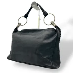 NICOLI ワンショルダーバッグ バンブー 編み込み オールレザー 1346