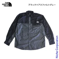 【新品】 ザ・ノース・フェイス ロングスリーブヌプシシャツ (NR12552) (BA ブラック×アスファルトグレー XL)