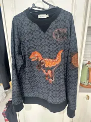 COACH コーチ スウェット トレーナー シグネチャー 総柄 ワンポイント M COACH コーチ スウェット トレーナー シグネチャー 総柄 ワン