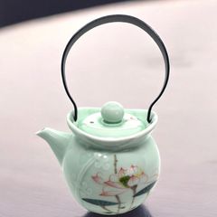 中国　急須　ポット　蓮