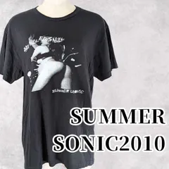 USED SUMMER SONIC 2010 Tシャツ ブラック Mサイズ 半袖 古着