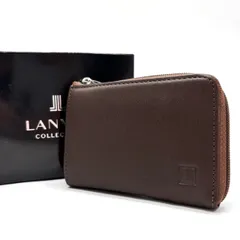 【良品】 dunhill ダンヒル 財布 コンパクトウォレット ロゴ型押し シルバー金具 小銭入れ カード入れ 定期入れ レザー ブラウン 茶色
