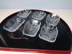 アデリア 潮騒長 角豆皿 6個入り×3