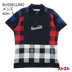 ⭐️ Russeluno ラッセルノ モックネック シャツ ペイズリー ゴルフ L