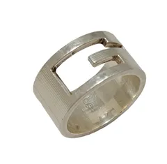 グッチ リング 指輪 ブランテッドGリング ワイド SV925 21 約20号 Gロゴリング メンズ シルバー カットアウトG Gモチーフ SV925 ＧＵＣＣＩ