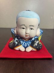 福助　置物　縁起物　陶器　　骨董品　アンティーク　レトロ　よーいドン　隣の人間国宝　人形　商売繁盛　風水　福助人形　伝統工芸品　アンティーク　工芸品