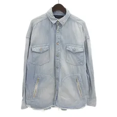 リサウンドクロージング/RESOUND CLOTHING OVER DENIM SHIRTS オーバーサイズ デニム シャツ インディゴ  サイズ メンズ2のサムネイル