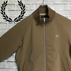 美品⭐️00s Fred Perry トラックジャケット/ジャージ L 刺繍月桂樹 ベージュ