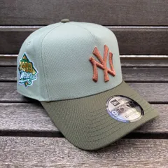海外限定 Newera ニューエラ 9Forty Aフレーム NY Yankees ヤンキース 1999WS キャップ セージグリーン (940-201)