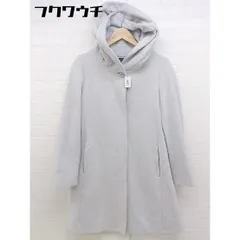 ■ UNTITLED アンタイトル ウール 比翼 フード コート サイズ2 グレー レディース 【1103310006669】