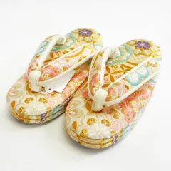 七五三 草履 子供 女の子 砥粉色 ベージュ 宝相華 16.5cm 未使用 No.115