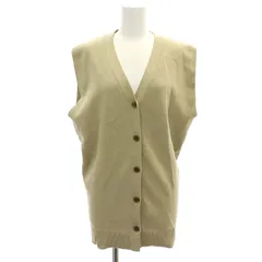 プラージュ Plage 24AW CRAFT curvy カーディガン ニット ノースリーブ Vネック ベージュ /DO ■OSのサムネイル