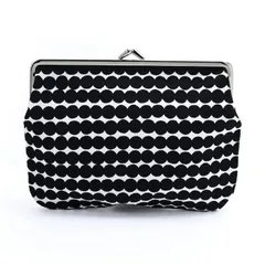 新品 マリメッコ 小物入れ ポーチ コスメポーチ 化粧ポーチ ペンケース がま口 プリオカス クッカロ ラシィマット ブラック 47829 047829 190【ネコポス】