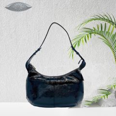 美品✨傅濱野 朝霧のようにきらりときらめく フェザーワンショルダー 